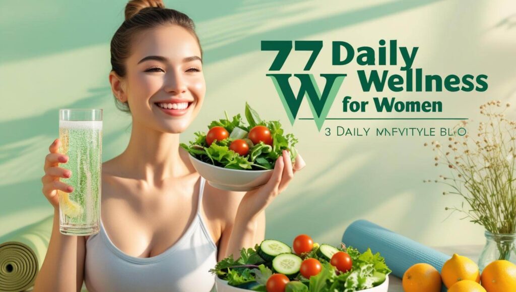 Woman practising daily wellness tips for a healthier life